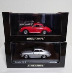ポルシェ　356B　1961　2台セット　ミニチャンプス【送料込★美品】のサムネイル
