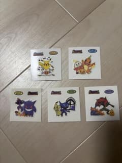 ポケモンパン デコキャラシール ハロウィン 5枚セット