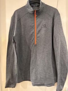 【レディース】Salomon ハーフジップ ロングスリーブシャツ グレーのサムネイル