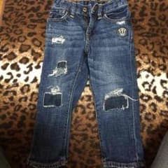 キッズジーパン 95 100 ダメージジーンズ クラッシュのサムネイル