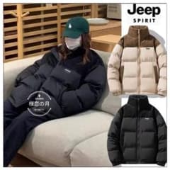 Jeep ダウンジャケット ブラック・ベージュのサムネイル