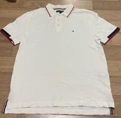 TOMMY HILFIGER ポロシャツ ホワイト Mサイズのサムネイル