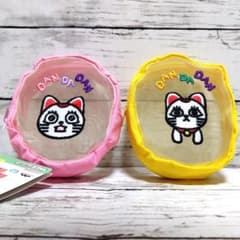 ターボババア メッシュ刺繍ポーチ ダンダダン ピンク イエロー