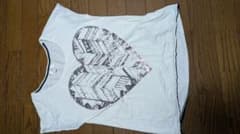 ハート柄 半袖 Tシャツ ホワイトのサムネイル
