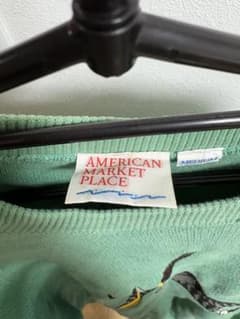 AMERICAN MARKET PLACE ゴルフ猫 スウェット 緑 Mのサムネイル