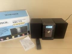 未使用■WINTECH■ CDカセットミニコンポ AM・FM KMC-113 ユアサプライムス.com｜CDカセット ミニコンポ KMC-113 バスブースト