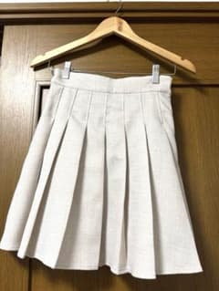 【OLIVE des OLIVE】ベージュ プリーツミニスカートのサムネイル