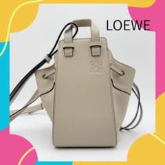 LOEWE ロエベ ハンモック ミニ ショルダー レザー アナグラム サンド 