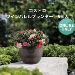コストコ ワインバレルプランター 5個入 樹脂製植木鉢|mercariメルカリ
