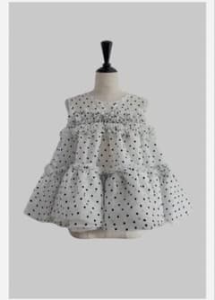 sheller Dot organdy flare tops 新品未使用 - メルカリ