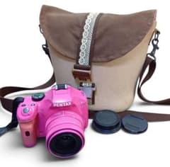 PENTAX K-x ピンク デジタル一眼レフ 美品 同色ストラップ
