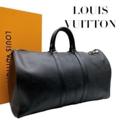 ルイヴィトン エピ キーポル45 ボストンバッグ 黒 ブラック 5115