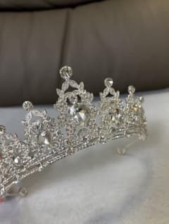結婚式　ティアラ　ヘッドドレス　大きめのサムネイル