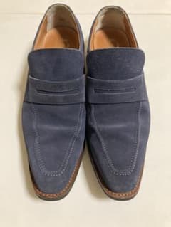 SCOTCH GRAIN スエード ローファー ネイビーのサムネイル