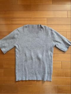 titivate 半袖リブニット グレー Mのサムネイル