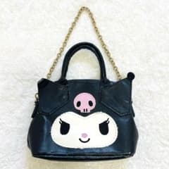激レア！　クロミ フェイス型　ミニチェーンバッグ　バッグチャーム　サンリオのサムネイル