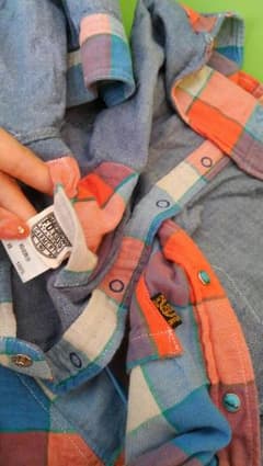 [F.O.KIDSエフオーキッズ]　リバーシブルシャツ　やわらかいダブルガーゼのサムネイル