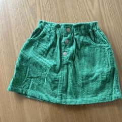 ZARA グリーン コーデュロイスカート 4-5歳のサムネイル