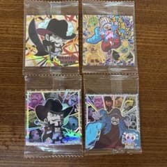 ワンピース ウエハースシール4枚セット ミホーク バギーのサムネイル