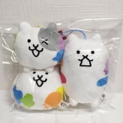 《新品未使用》にゃんこ大戦争 ペイントマスコット ぬいぐるみ 3点セット - 4