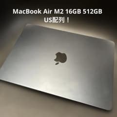 MacBook Air M2 16GB 512GB ミッドナイト US配列 - メルカリ