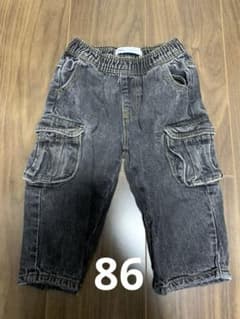 Thumbnail of ZARA キッズ デニム カーゴパンツ ズボン　86cm 1.５歳
