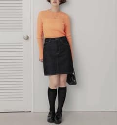 試着のみ美品 titivate クルーネックランダムリブシアーニットのサムネイル