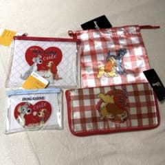 ディズニー わんわん物語 ポーチ 4点セットのサムネイル