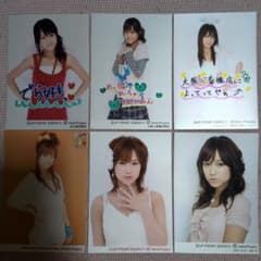 ハロプロ モーニング娘。 亀井絵里 メタリック 公式写真 6枚セット