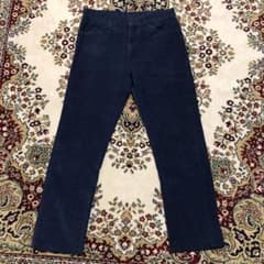 70s USA製 Levis 519 コーデュロイパンツ ネイビーのサムネイル