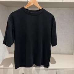 メンズ クルーネック 半袖Tシャツ ブラックのサムネイル