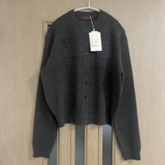 新品未使用 CABaN コットンカシミヤ クルーネックカーディガン