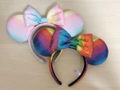ディズニー　カチューシャ　レインボー　ミニーのサムネイル