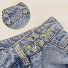 調整可能/取外可能 ウエストタイトナーバックルパンツピン 6個セットのサムネイル