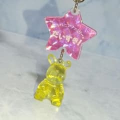 シルバニアファミリー　I love clear acrylic bunny, it's sparkly!キーホルダー　Retro