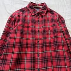 赤黒チェックネルシャツ長袖Mフランネルシャツ UNIQLO ユニクロ秋冬のサムネイル