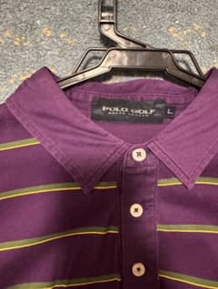 美品！POLO GOLF ラルフローレン 長袖ポロシャツ パープル Lのサムネイル