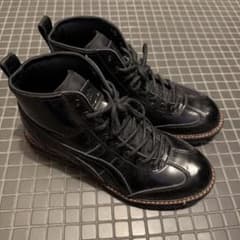 ブラックレザー ハイカットブーツのサムネイル