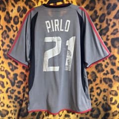 PIRLO 21 グレー 半袖シャツ　ACミラン　ピルロ　サッカー　イタリア PIRLO 21 グレー 半袖シャツ ACミラン ピルロ サッカー イタリア