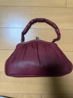赤のガマ口ハンドバッグ　着物用　ビンテージのサムネイル