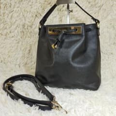 極美品 フルラ FURLA レザー バッグ 2way ショルダー ハンド 巾着のサムネイル