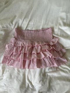 ピンク フリル ミニスカートのサムネイル