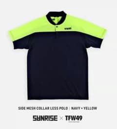SANRISE × TFW49 サイドメッシュ COLLARLESS POLO SANRISE × TFW49 サイドメッシュ COLLARLESS POLO - メルカリ