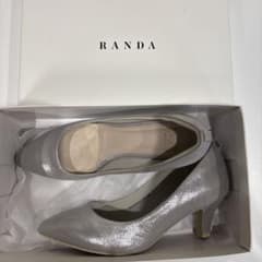 RANDA パンプス シルバー ラメ ポインテッドトゥのサムネイル