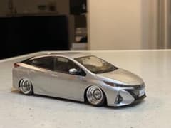 プリウス　PHV 深リムローダウンカスタム 1/30 ダイキャストモデルのサムネイル