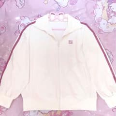 nemne store トラックジャケット アイボリー ピンク Mサイズのサムネイル