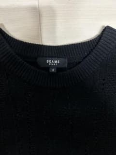 BEAMS ノースリーブニット S ブラックのサムネイル