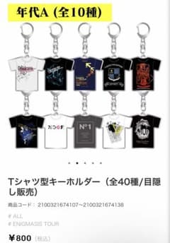 UVERworld Tシャツ型キーホルダー 全40種類コンプリートセット UVERworld Tシャツ型 キーホルダー 39/40種セット - メルカリ