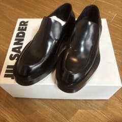 r*a様 JIL SANDER ジルサンダーブラックレザー ローファー 24ss - メルカリ