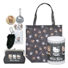 【即購入❌】アベイル キティ ハッピーバッグ7点セット サンリオ ハローキティ 福缶 ブラック 7点セット 福袋ハッピーバッグ